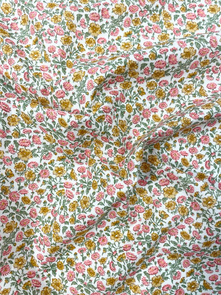 Liberty Fabric Piccadilly Poplin Cotton FREYJA DAISY - Coco & Wolf