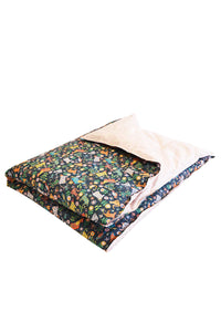 Reversible Heirloom Quilt made with Liberty Fabric FOLK TAILS & CAPEL PINK