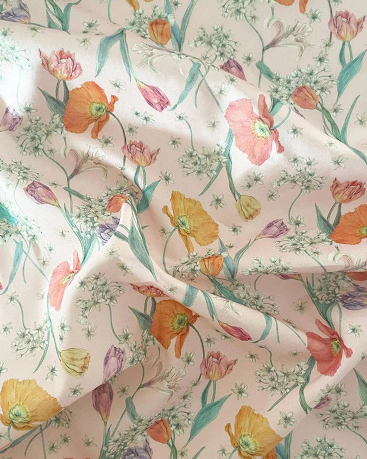 Liberty Fabric Tana Lawn® Cotton SPRING BLOOMS POWDER PINK