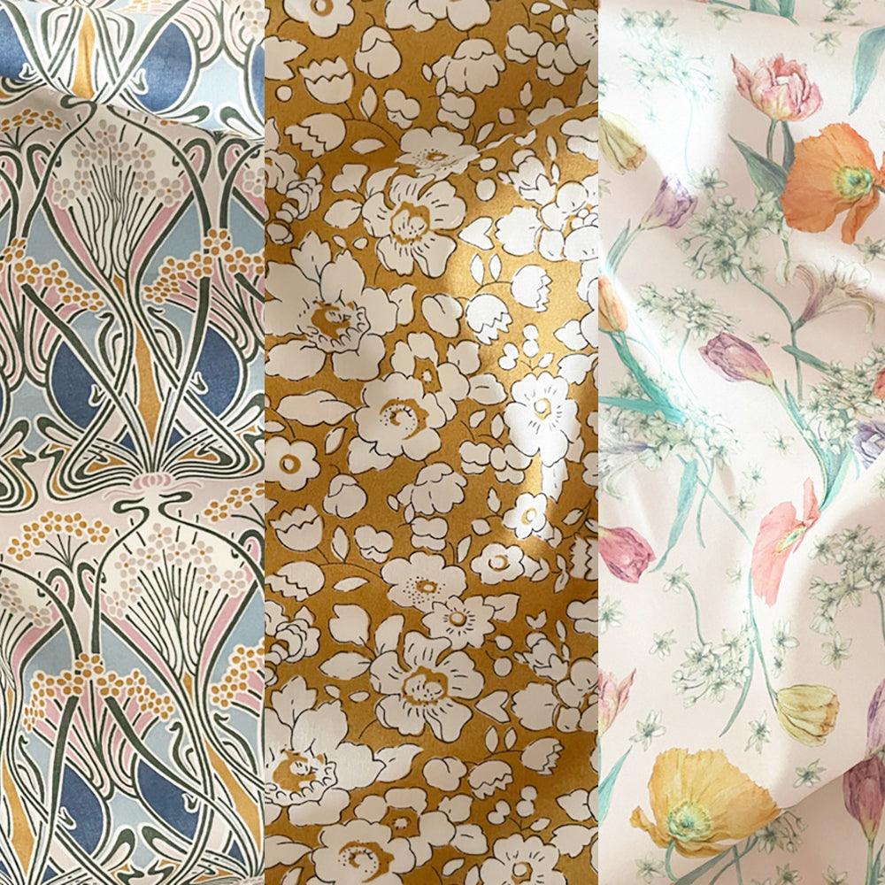 Liberty Fabric Tana Lawn® Cotton BETSY BOO BUTTERSCOTCH - Coco & Wolf