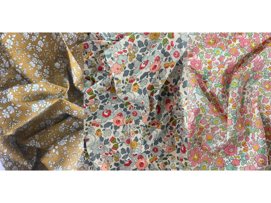 Liberty Fabric Tana Lawn® Cotton BETSY GREY - Coco & Wolf