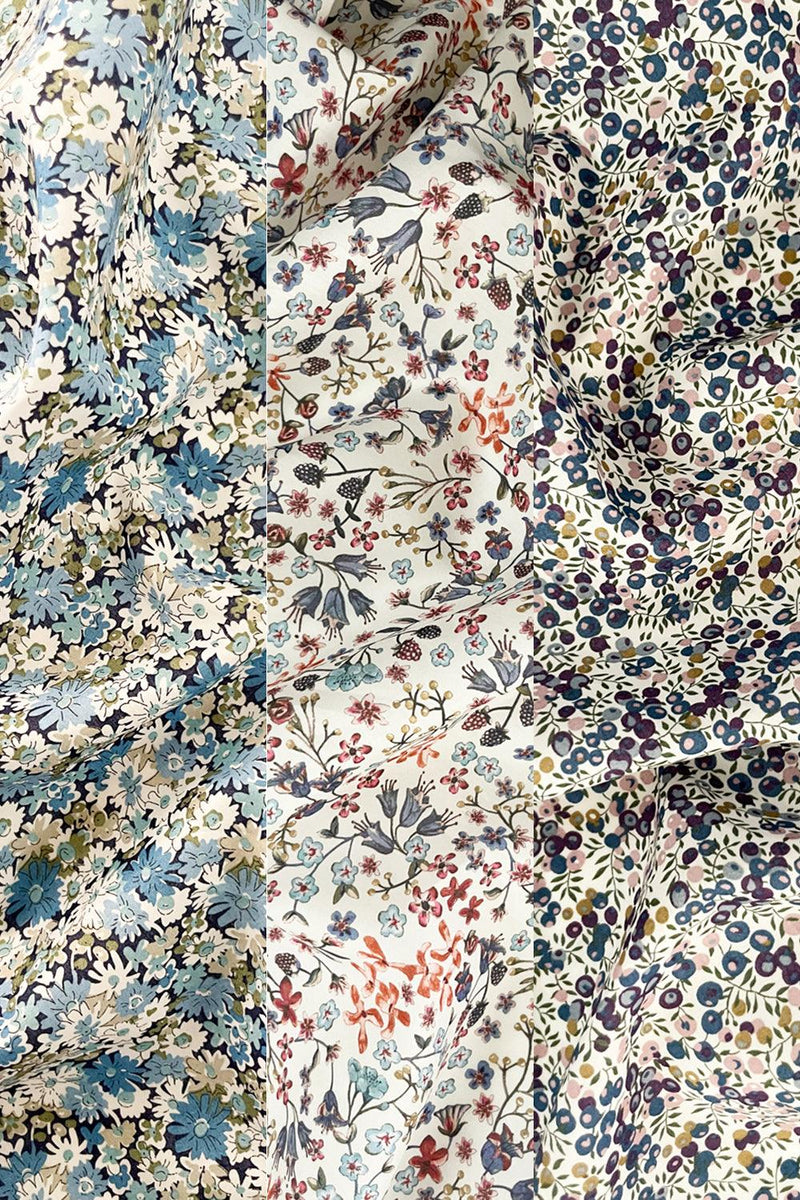 Liberty Fabric Tana Lawn® Cotton DONNA LEIGH SNOW - Coco & Wolf