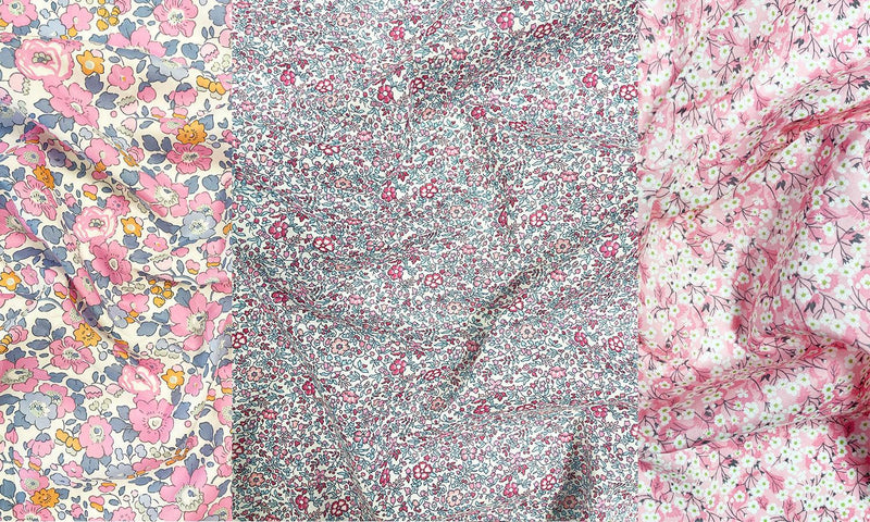 Liberty Fabric Tana Lawn® Cotton KATIE & MILLIE MAGENTA - Coco & Wolf