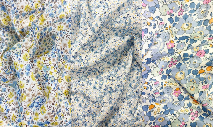 Liberty Fabric Tana Lawn® Cotton MITSI VALERIA BLUE - Coco & Wolf