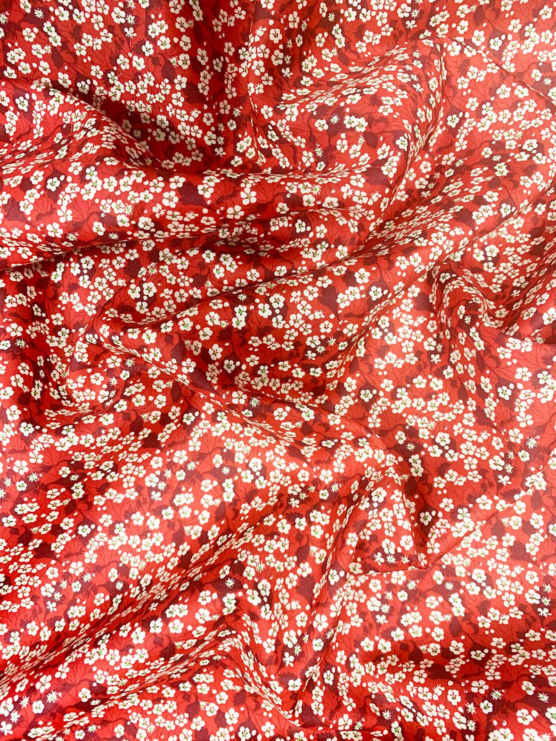 Liberty Fabric Tana Lawn® Cotton MITSI VALERIA RED - Coco & Wolf