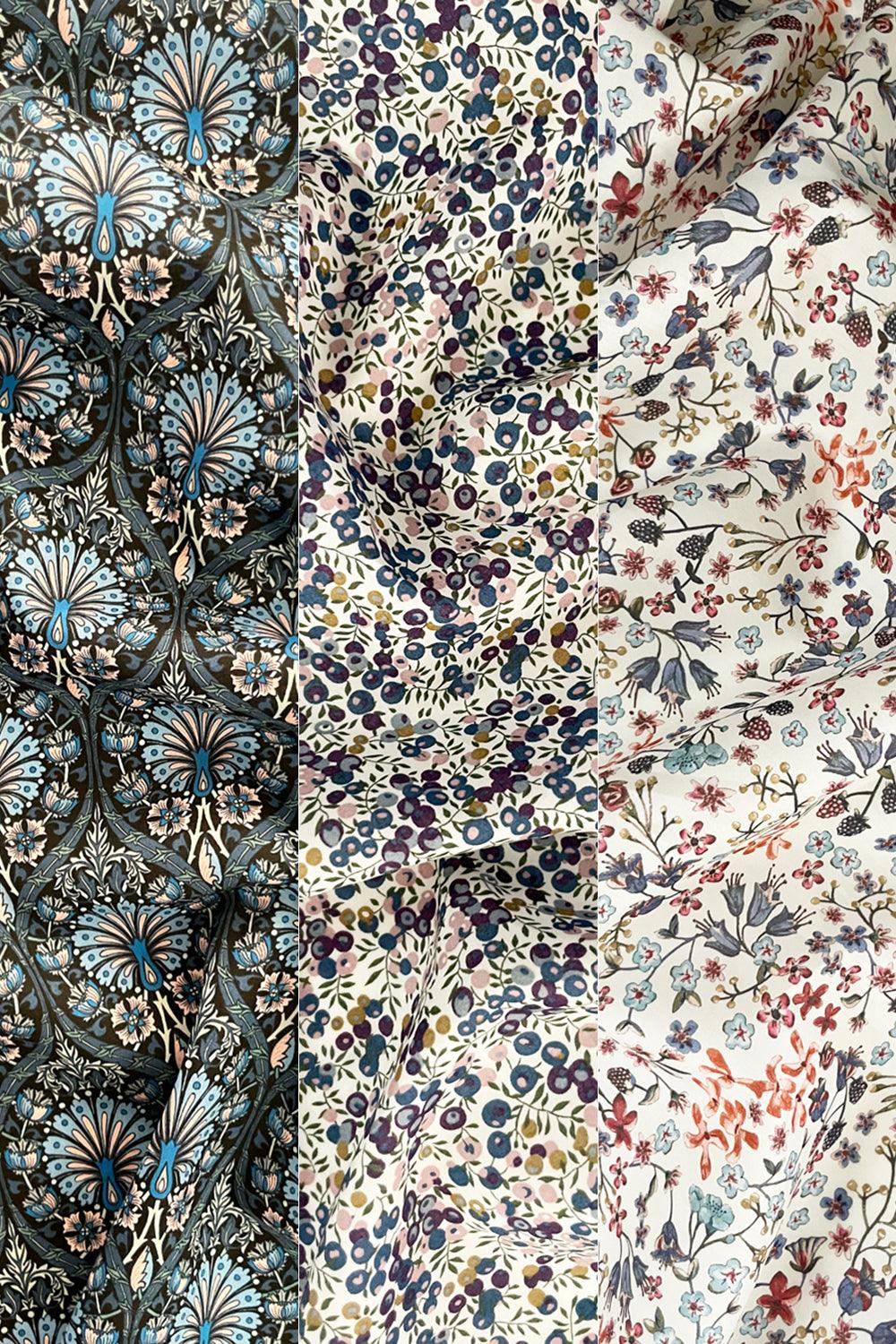 Liberty Fabric Tana Lawn® Cotton WILTSHIRE BUD GRAPE - Coco & Wolf