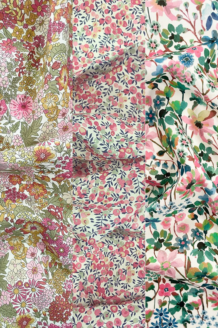 Liberty Fabric Tana Lawn® Cotton WILTSHIRE BUD MAGENTA - Coco & Wolf