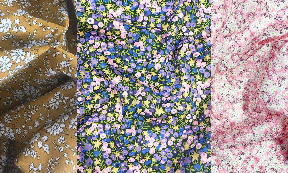 Liberty Fabric Tana Lawn® Cotton WILTSHIRE STARS PURPLE - Coco & Wolf