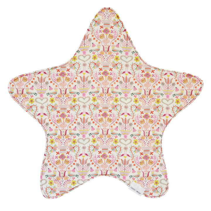 Reversible Star Placemat made with Liberty Fabric LOVE BIRDS & MITSI VALERIA