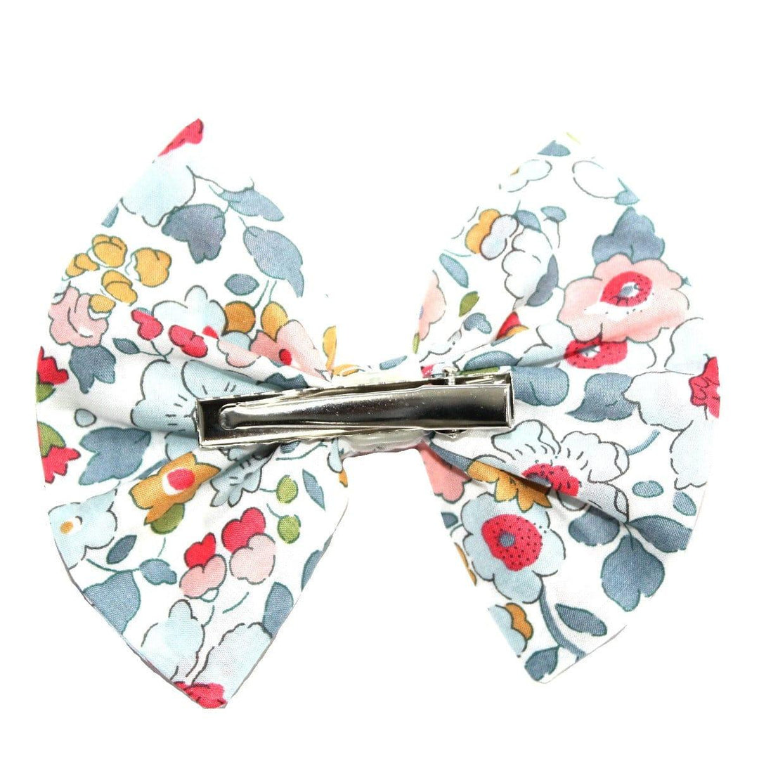 Lily Bow Hair Clip made with Liberty Fabric BETSY GREY - Coco & Wolf