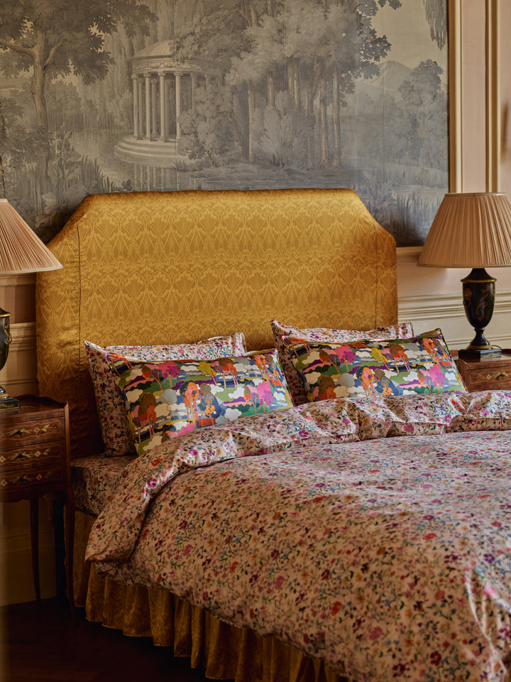 Silk Pillowcase made with Liberty Fabric PROSPECT ROAD