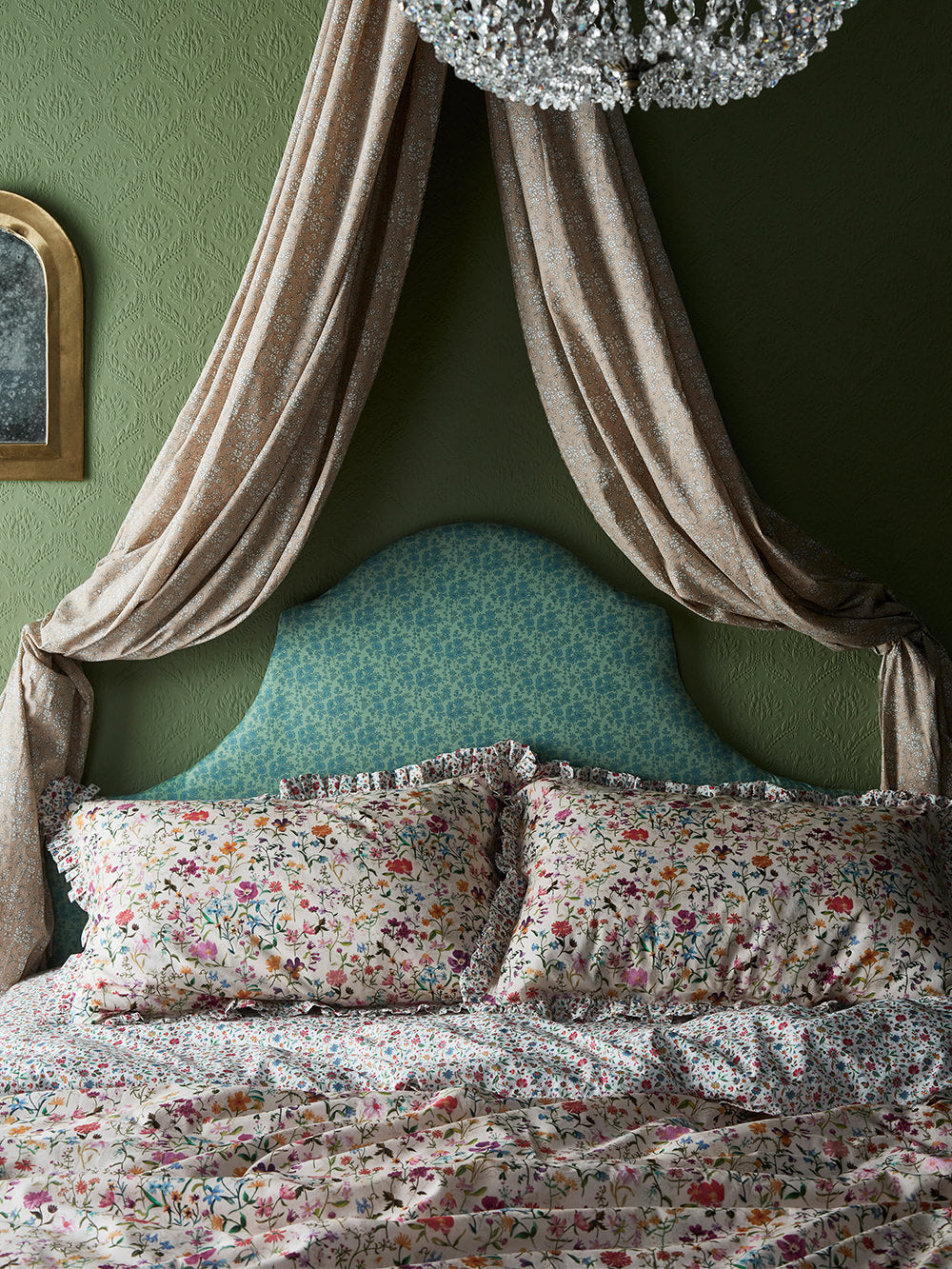 Luxury bedding made with Liberty fabric by Coco & Wolf
