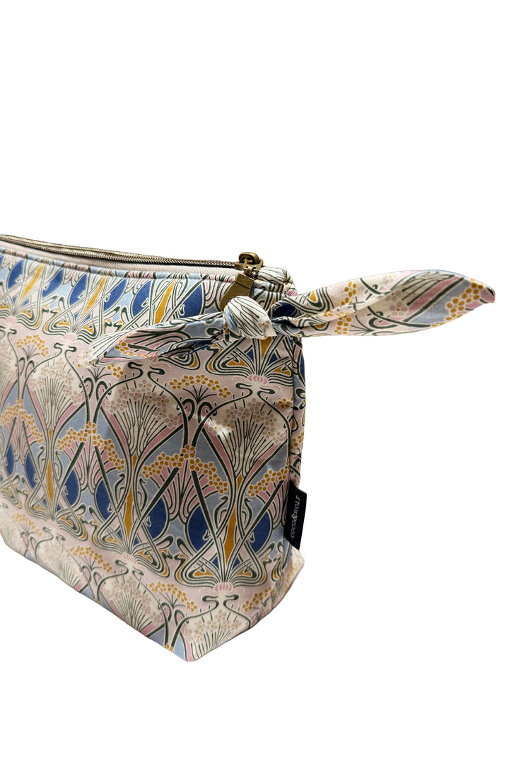 Medium Zip-Top Pouch made with Liberty Fabric IANTHE