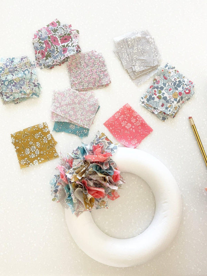 Make Your Own Liberty Fabric Wreath Kit - Coco & Wolf