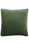 Piped Velvet Cushion made with Liberty Fabric PENSTEMON