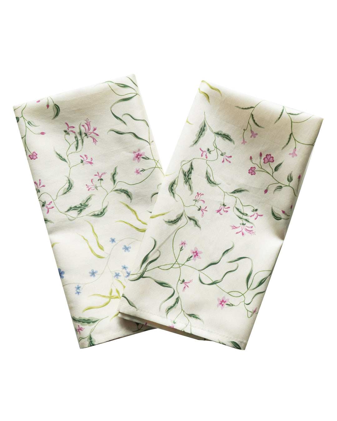 Bridgerton Monogrammed Stitch Napkin Set made with Liberty Fabric REGAL BLOSSOM