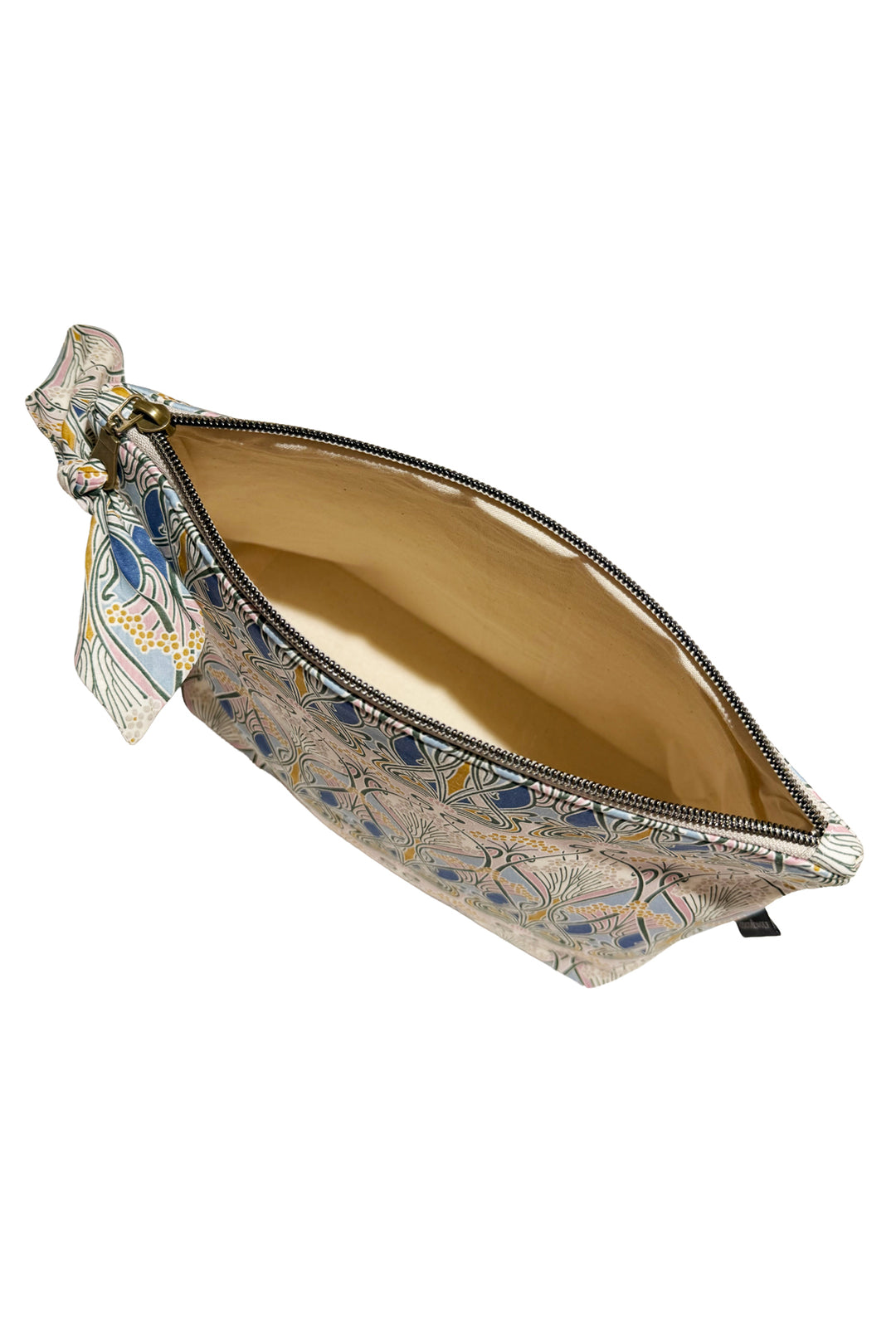 Medium Zip-Top Pouch made with Liberty Fabric IANTHE