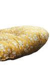Oval Animal Bed Cushion made with Liberty Fabric CAPEL MUSTARD - Coco & Wolf