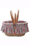 Oval Picnic Basket made with Liberty Fabric BETSY PINK - Coco & Wolf