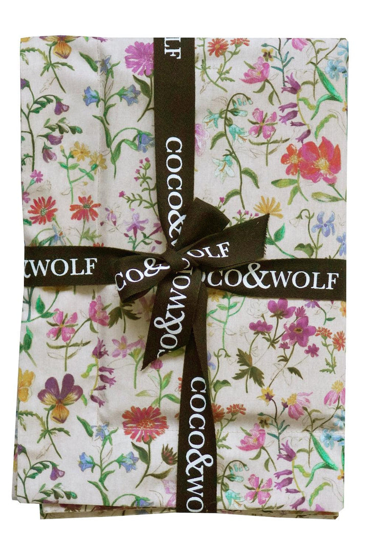 Oxford Pillowcase made with Liberty Fabric LINEN GARDEN - Coco & Wolf