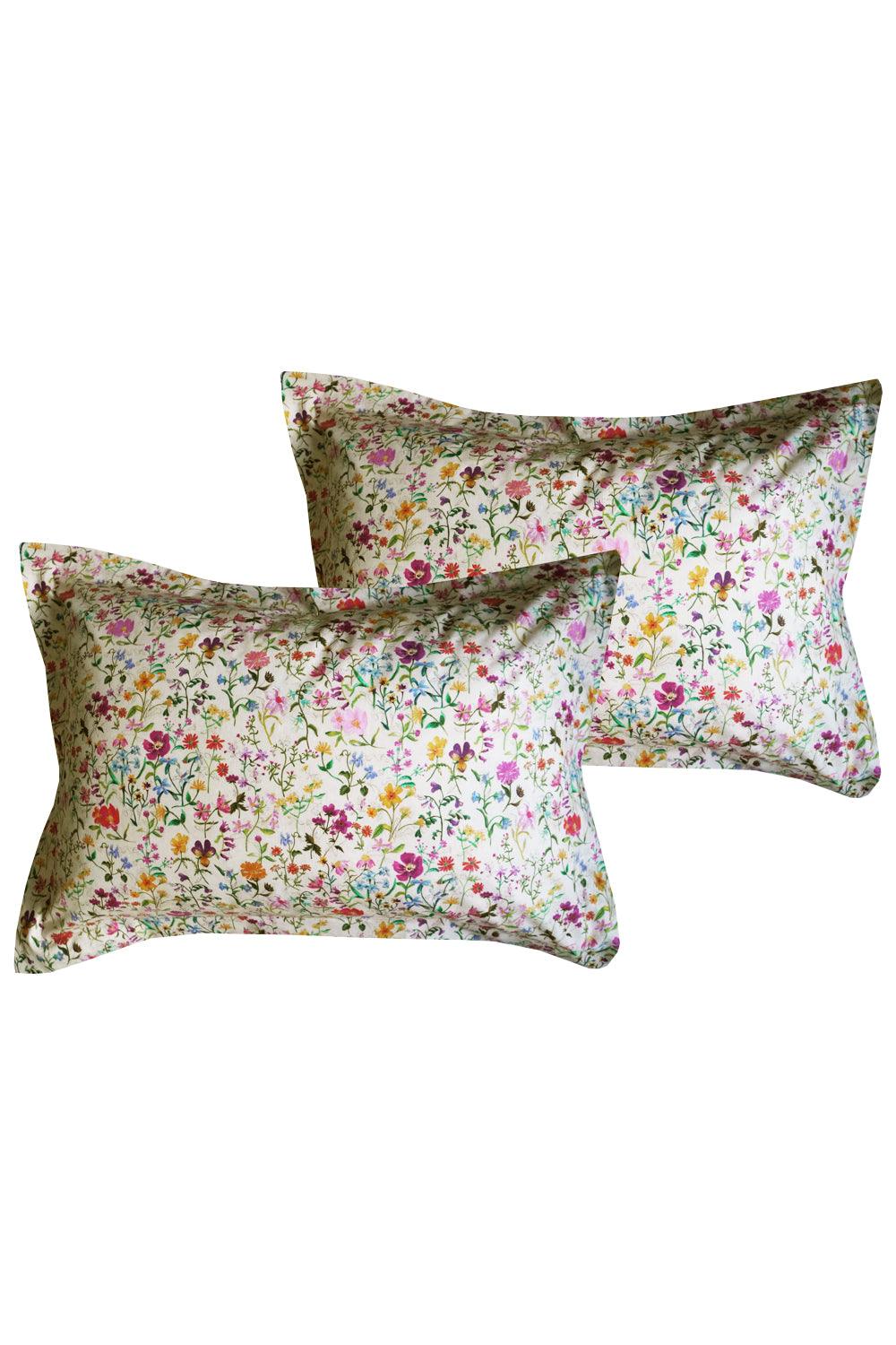 Oxford Pillowcase made with Liberty Fabric LINEN GARDEN - Coco & Wolf