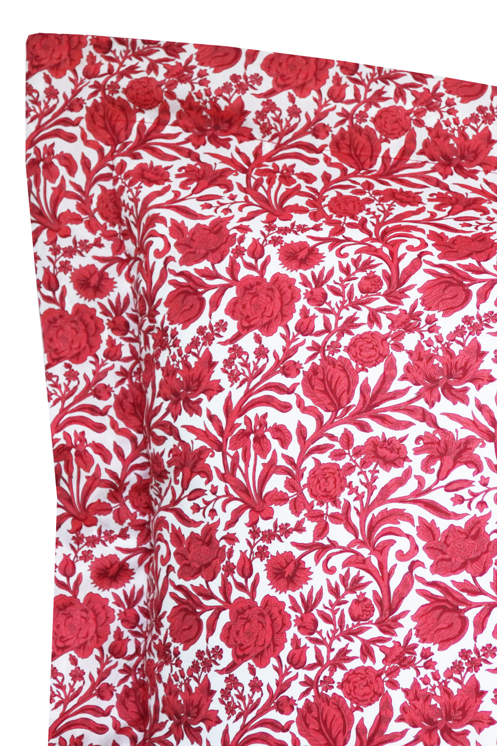 Oxford Pillowcase made with Liberty Fabric SAMBOURNE RED