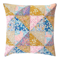 Patchwork Cushion made with Liberty Fabric CAPEL TAUPE - Coco & Wolf