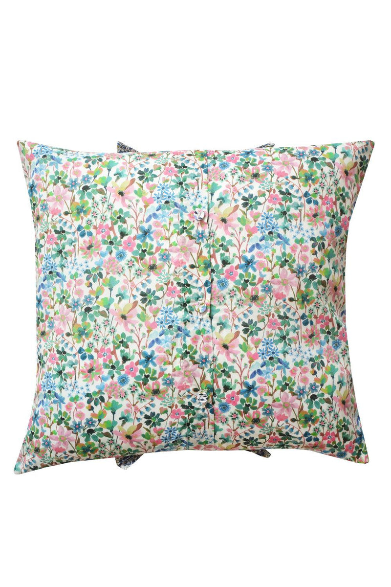 Patchwork Cushion made with Liberty Fabric DREAMS OF SUMMER - Coco & Wolf