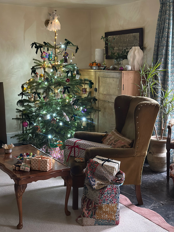 Patchwork Storage Sack made with Liberty Fabric