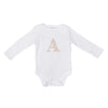 Personalised Letter Bodysuit made with Liberty Fabric WILTSHIRE BUD - Coco & Wolf