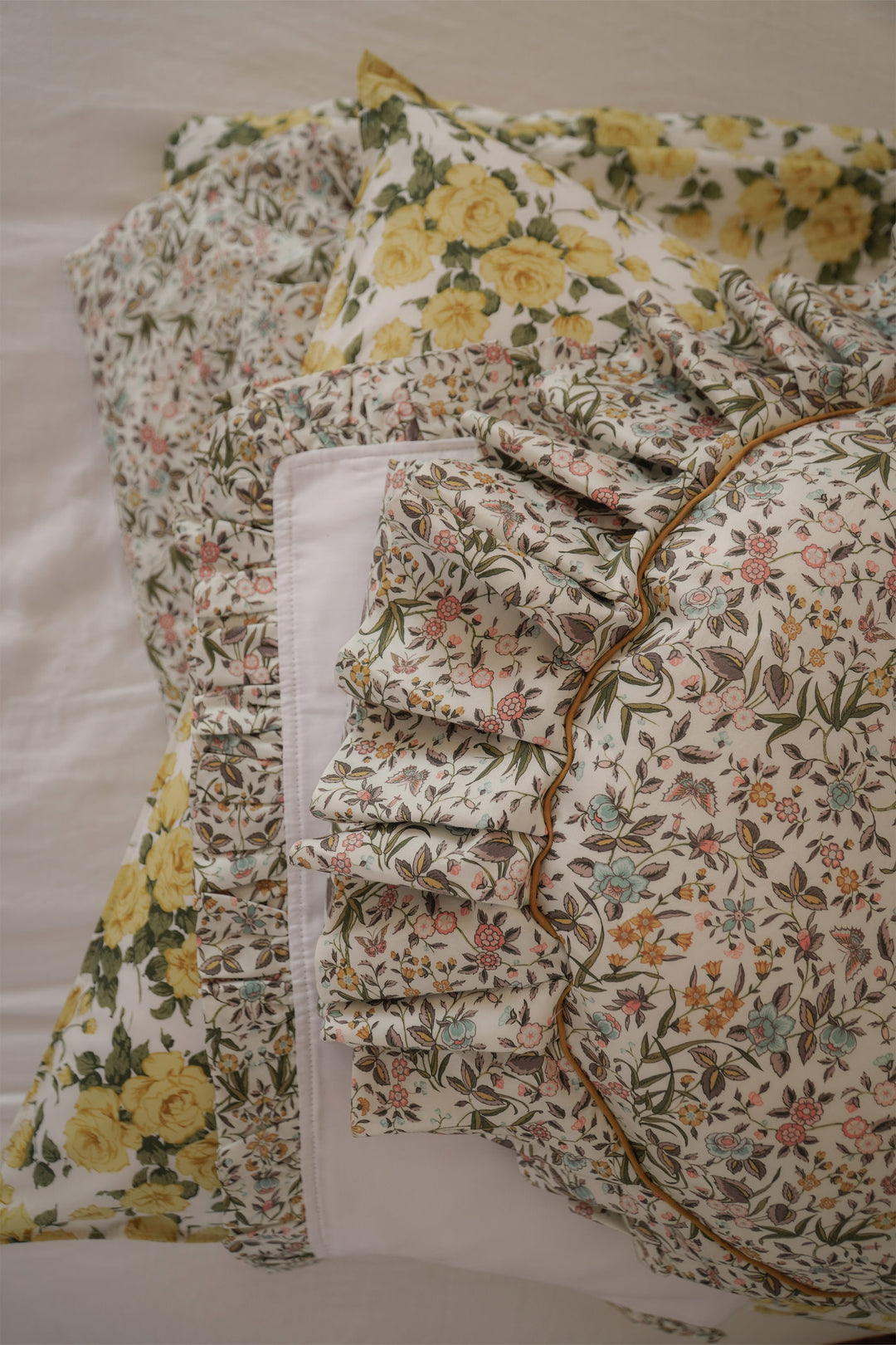Pillowcase made with Liberty Fabric CARLINE ROSE