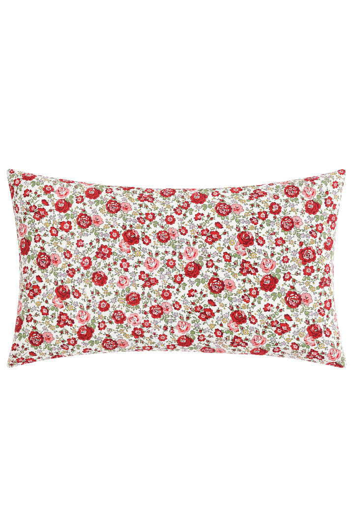 Housewife Pillowcase made with Liberty Fabric FELICITE RED