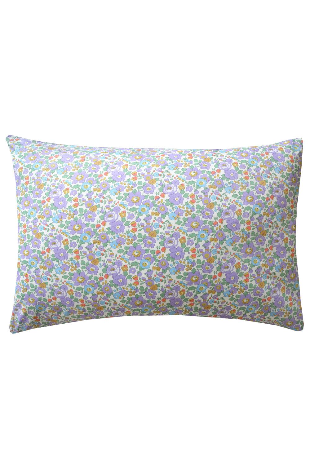 Pillowcase made with Liberty Fabric BETSY POWDER PURPLE - Coco & Wolf