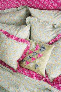 Pillowcase made with Liberty Fabric BETSY SAGE - Coco & Wolf