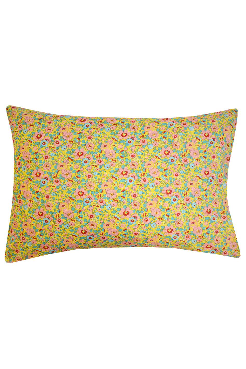 Pillowcase made with Liberty Fabric BETSY SUNFLOWER - Coco & Wolf