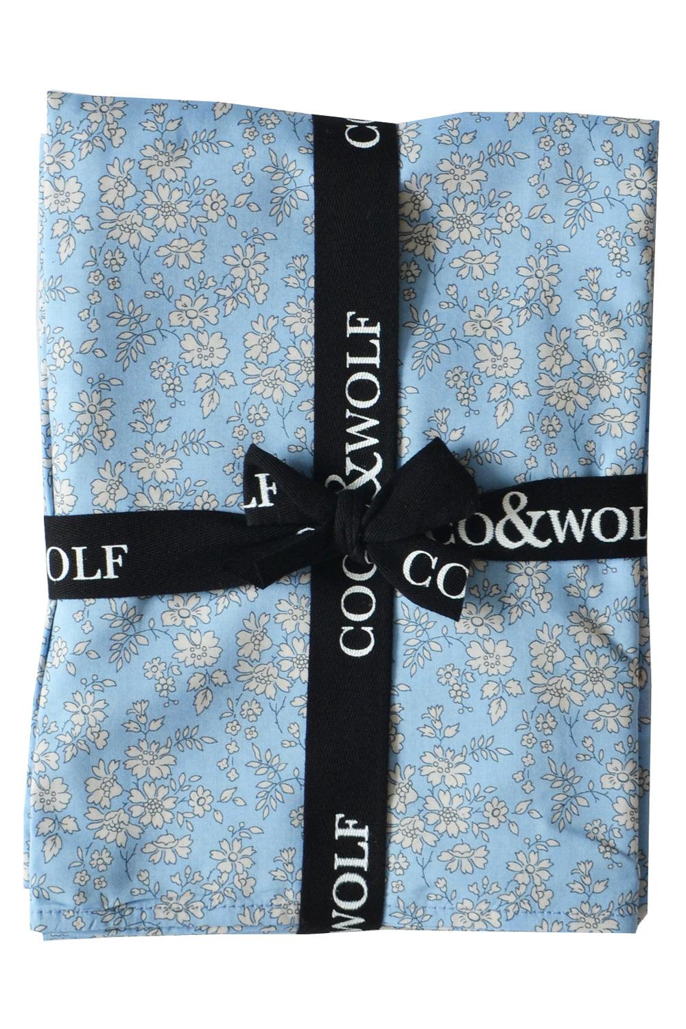 Pillowcase made with Liberty Fabric CAPEL BLUE - Coco & Wolf