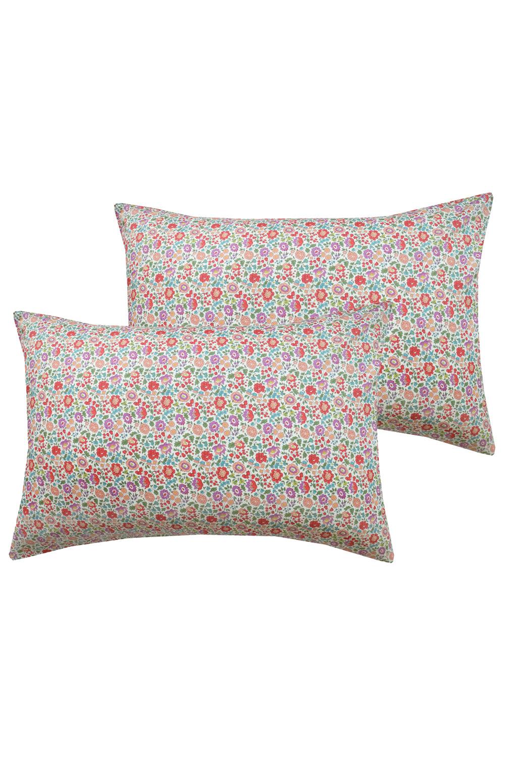 Pillowcase made with Liberty Fabric D'ANJO PEACH - Coco & Wolf