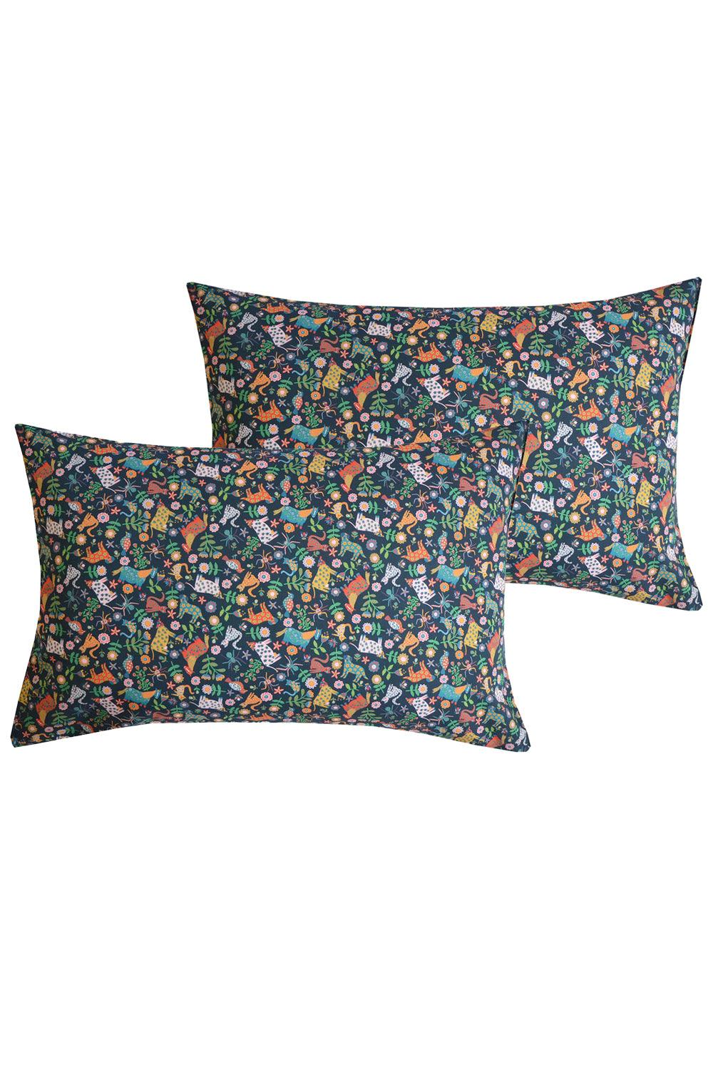 Pillowcase made with Liberty Fabric FOLK TAILS - Coco & Wolf