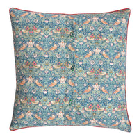 Piped Cushion made with Liberty Fabric STRAWBERRY THIEF - Coco & Wolf
