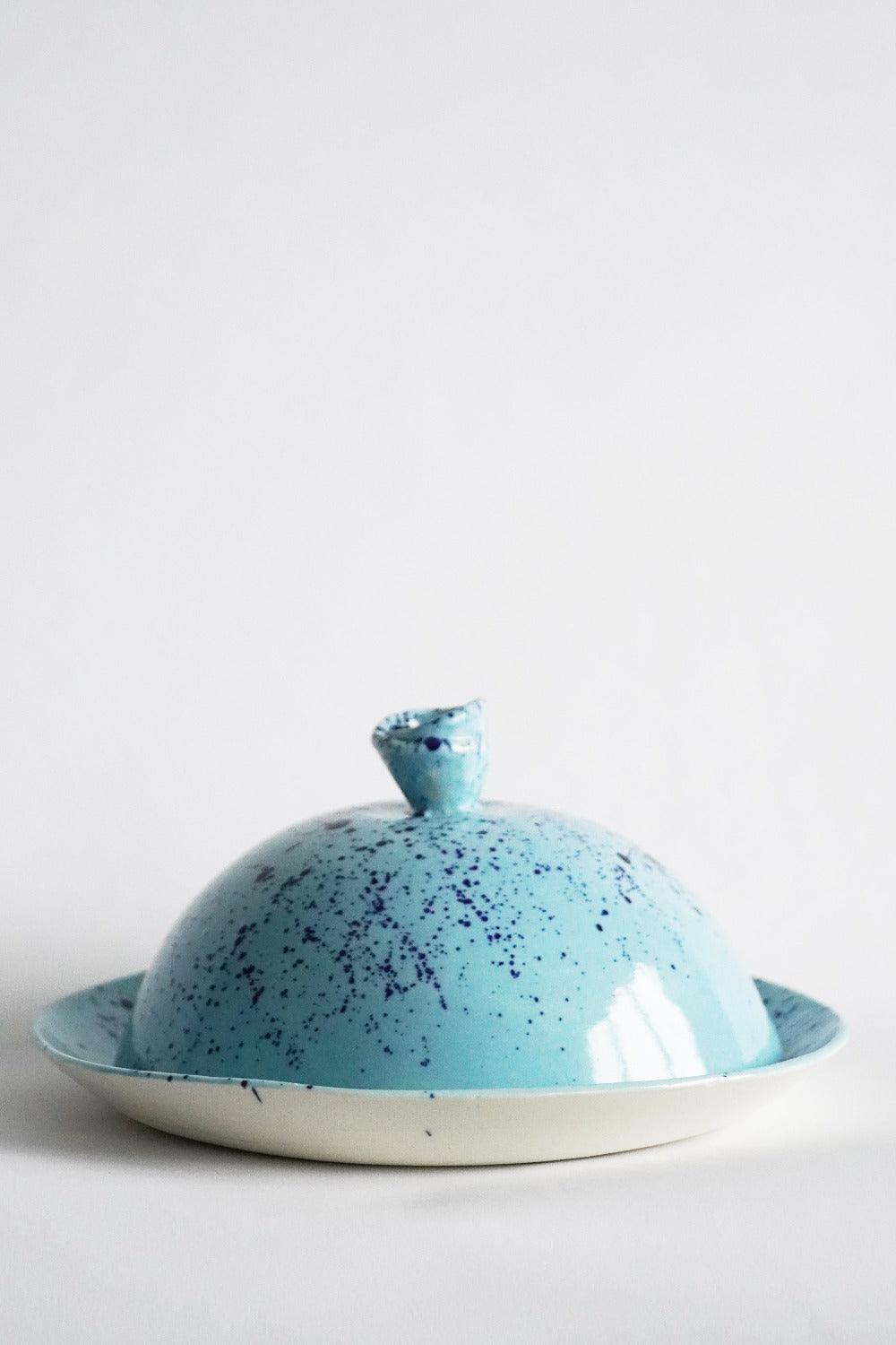 Porcelain Splatter Butter Dish - Coco & Wolf