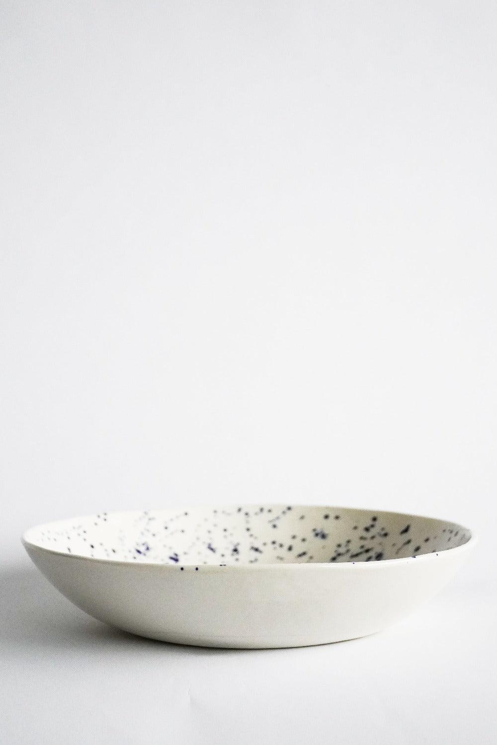 Porcelain Splatter Salad Serving Bowl - Coco & Wolf