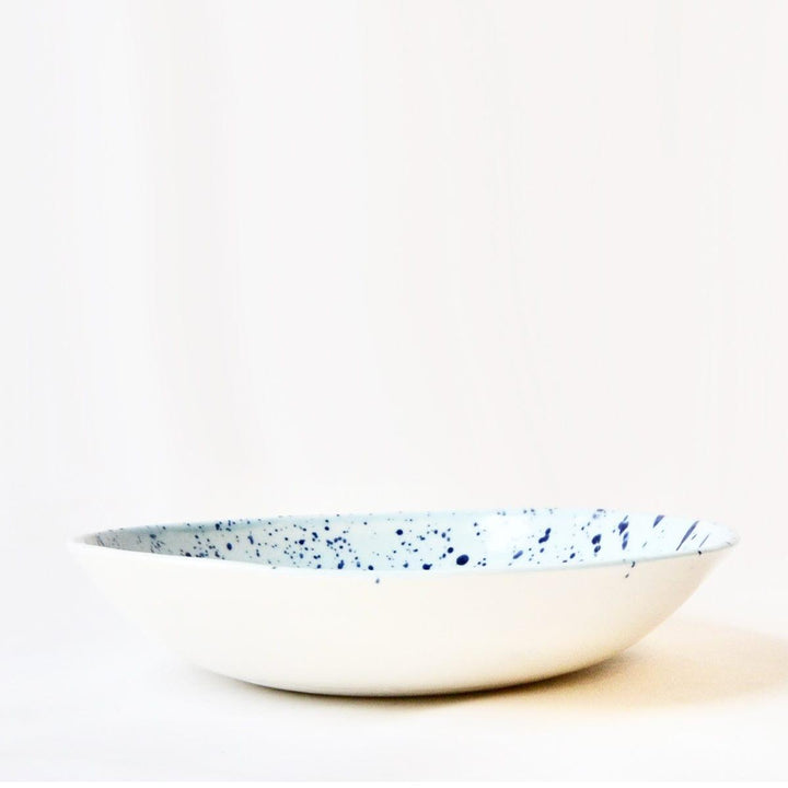 Porcelain Splatter Salad Serving Bowl - Coco & Wolf