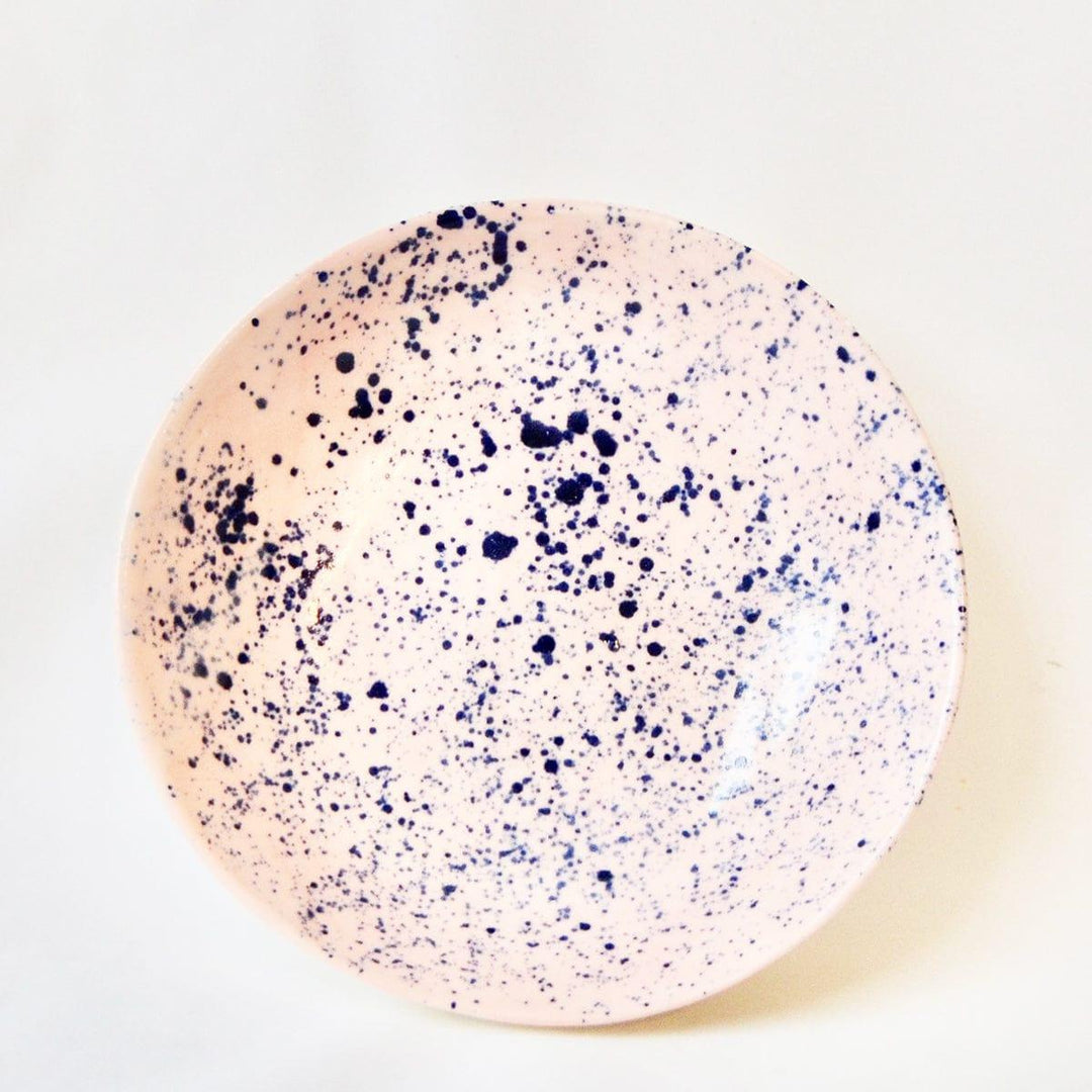 Porcelain Splatter Salad Serving Bowl - Coco & Wolf