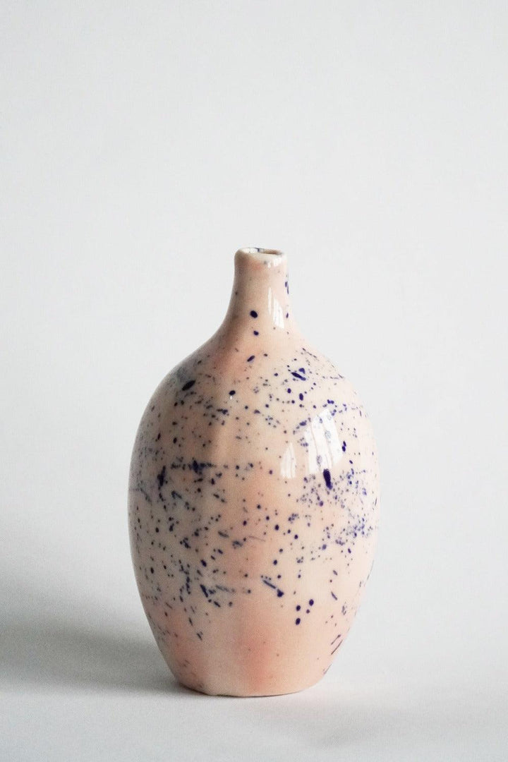 Porcelain Splatter Vase Rose & Ink - Coco & Wolf