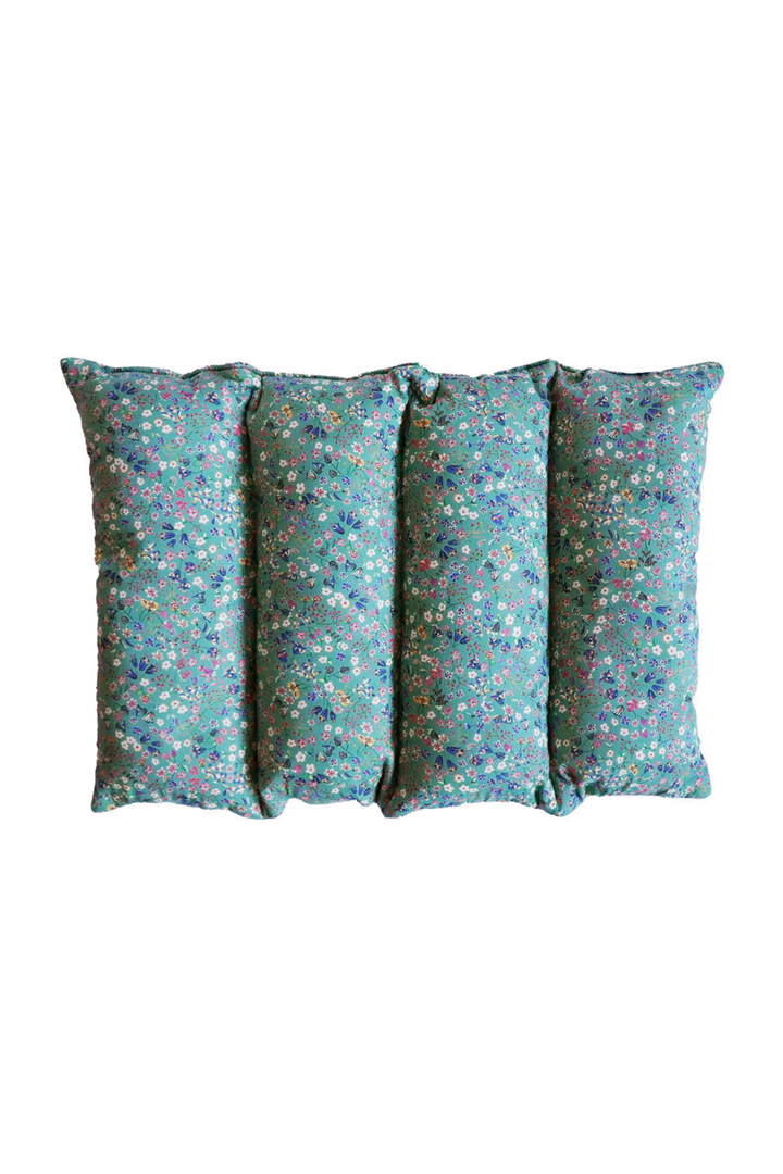Rectangle Pet Bed Cushion made with Liberty Fabric DONNA LEIGH GREEN