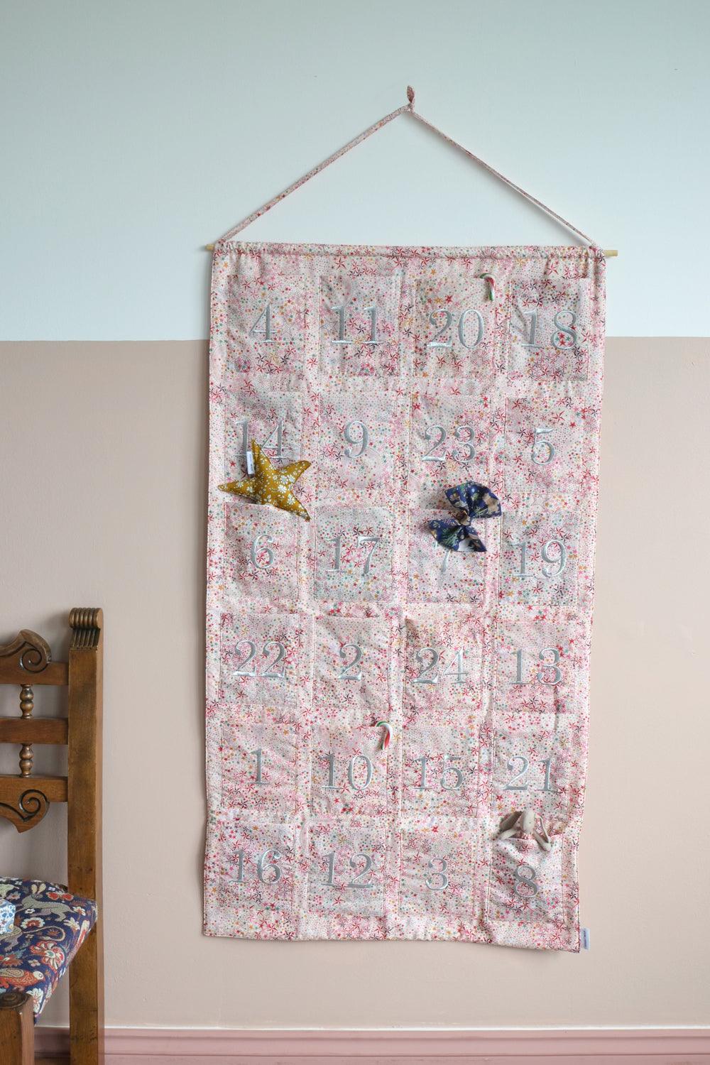 Reusable Advent Calendar made with Liberty Fabric ADELAJDAS WISH - Coco & Wolf