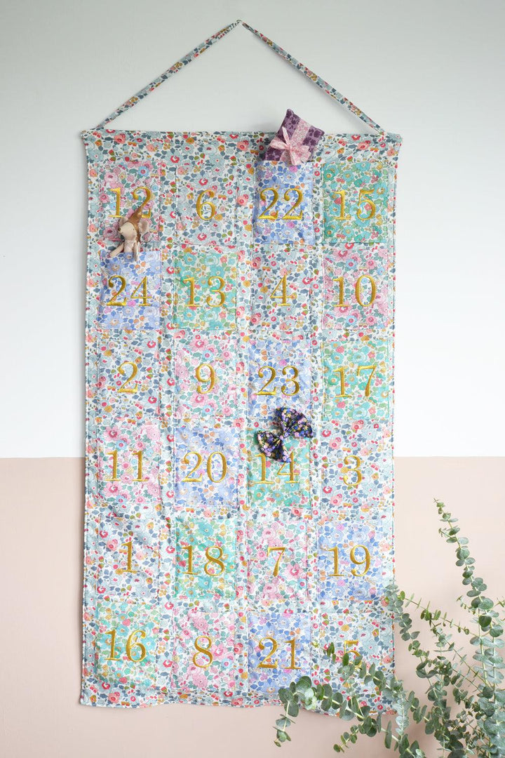 Reusable Advent Calendar made with Liberty Fabric BETSY - Coco & Wolf