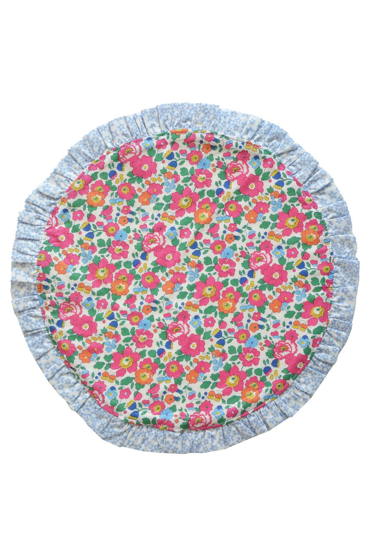 Reversible Circle Frill Placemat made with Liberty Fabric BETSY & DITSY DOT - Coco & Wolf