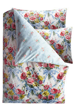 Reversible Duvet Set made with Liberty Fabrics & Bridgerton BOW BOUQUET & GARDEN BLOOMS