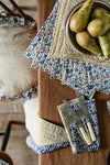 Reversible Stitch Napkin Set made with Liberty Fabric FEATHER MEADOW & MITSI VALERIA - Coco & Wolf